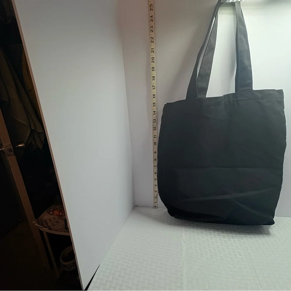Genuine Hello Kitty Black Tote Bag with Red Accent New Without Tags